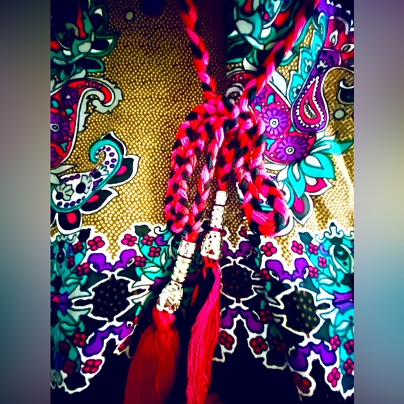 Kaktus Batik Tie Back Long Sleeve slip on Dress - Picture 9 of 14